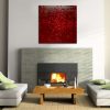 CUSTOM Bold Red Textured Modern Abstract Painting Urban Original Art on Stretched Canvas 30x30