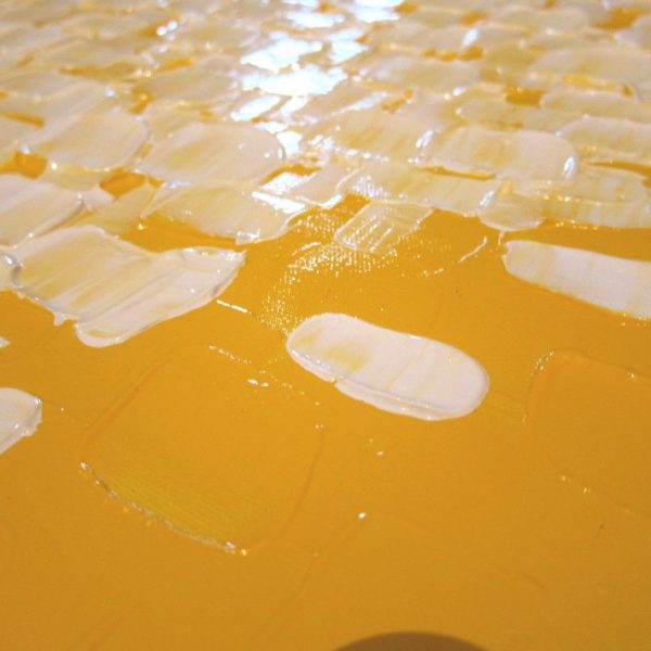 Huge Yellow Abstract Painting Large Original Textured Art Bright Happy Modern Sunny Yellow Contemporary Uplifting Art 56x40 Custom