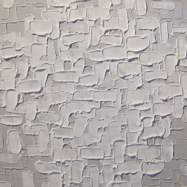 Large White Painting Abstract Textured Wall Art Urban Original Impasto Painting on Stretched Canvas Stylish Design 30x30 Custom