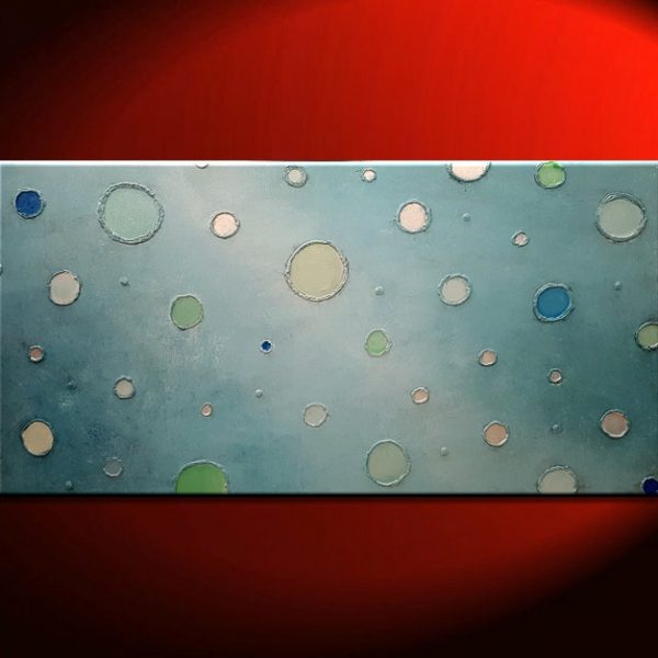Luxurious Gift for Her Turquoise Painting Abstract Textured Home Decor Wall Art 48x24 Watch Video with Texture Detail